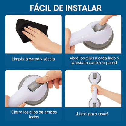 Barra De Apoyo Antideslizante Para Baño Con Ventosa - Ideal Para Adultos Mayores