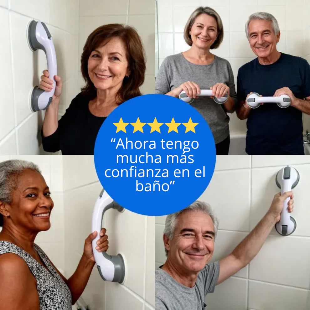 Barra De Apoyo Antideslizante Para Baño Con Ventosa - Ideal Para Adultos Mayores